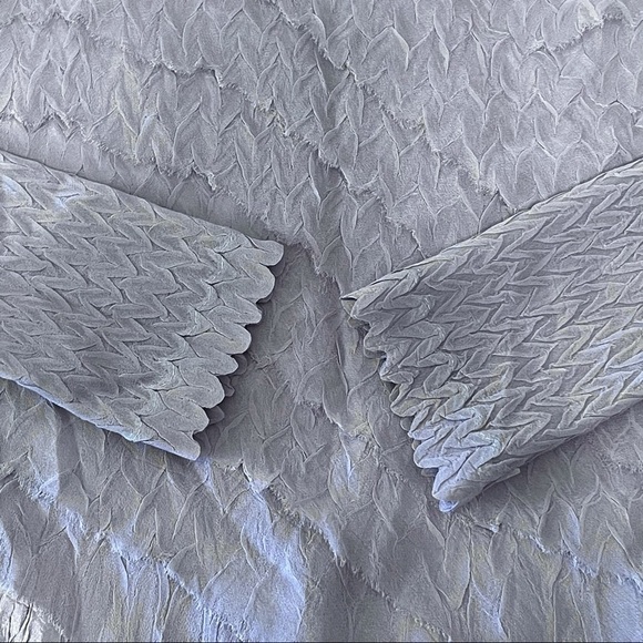 NWT Komarov Charmeuse Chiffon Long Sleeve Midi Dress Persian Violet Small - Picture 13 of 16